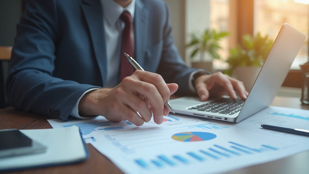 Финансовый аналитик анализирует структуру расходов и затрат